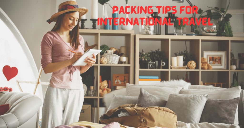 packing tips for international travel
